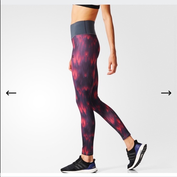 Adidas High-Rise All Over Print Long Tights - Picture 3 of 7